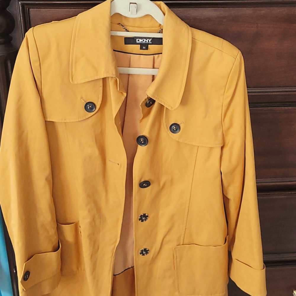 Gold Leather Coat